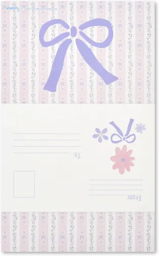 Miniatura 2 de iscream Pack of 8 Fold-over Ready to Send Note Cards - Blossoms and Bows