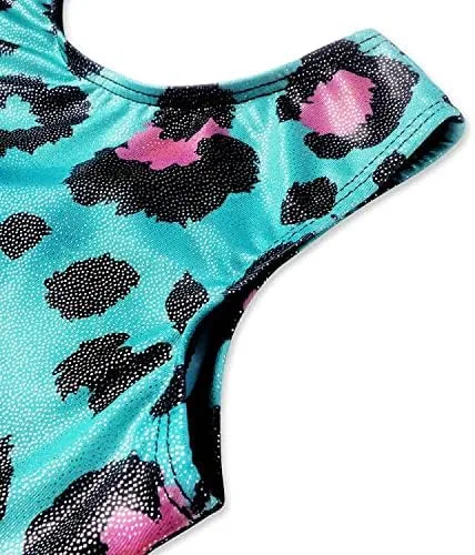 Miniatura 9 de EQSJIU Leotardos de gimnasia para niñas y niños mosaico sirena mariposa estrellas leopardo galaxia teñido anudado cosmos leopardo