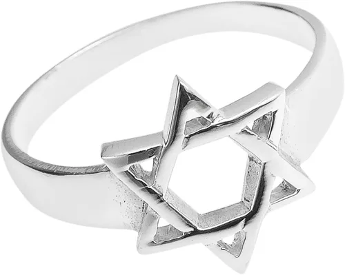 Miniatura 2 de AeraVida Simple Star of David - Anillo de plata de ley 925