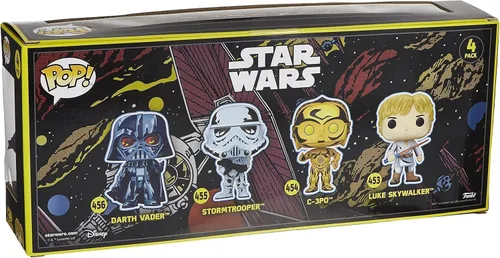 Miniatura 5 de Star Wars Pack 4 Figuras Pop! Películas Vinilo Retro Series 3.5 in
