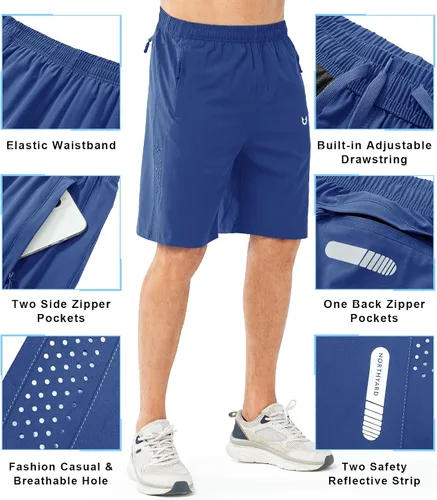 Miniatura 13 de NORTHYARD - Pantalones cortos deportivos para correr para hombres, ligeros, de secado rápido, 7, 5 o 9 pulgadas, para senderismo, deportes, gimnasio