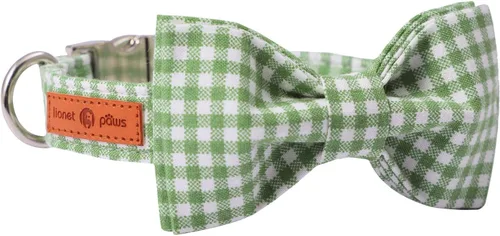 Miniatura 11 de Lionet Paws Collar de primavera para perro con lazo marinero, suave, cómodo, ajustable, lindo collar de margaritas para perros grandes, cuello de 16