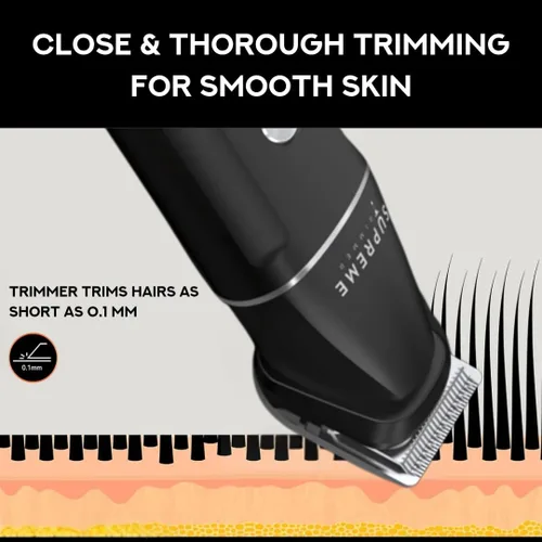 Miniatura 5 de Supreme Trimmer Multigroomer impermeable todo en uno para hombres Kit de recortadora de vello para barba, cuerpo, púbico y nariz Cortadora