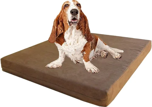 Cama ortopédica para perros Dogbed4less, espuma viscoelástica de gel infundido térmico, para mascotas pequeñas, medianas y grandes, forro