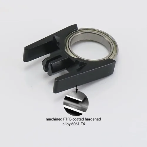 Miniatura 3 de RCAWD Juego de soporte de alta velocidad de eje de transmisión central de aleación de aluminio para coches 1-10 Arrma 3s Blx y Mega550 (negro)