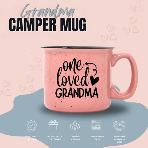 Miniatura 2 de Bonita taza de café divertida para abuela, regalos divertidos únicos para abuela, abuela de nietos, tazas de café y tazas con citas Una Abuela Amada