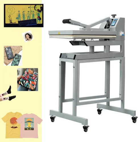 Miniatura 13 de Máquina de prensa de calor deslizante de 16 x 24 pulgadas para camisetas, placa extraíble de concha, impresora de sublimación digital industrial