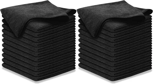 Miniatura 41 de USANOOKS Paño de limpieza de microfibra, 8 piezas de 12 x 11 pulgadas, alto rendimiento, 1200 lavados, toallas ultra absorbentes, tejido de suciedad