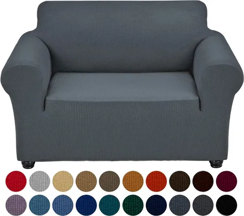 Miniatura 9 de Joccun Funda Elástica para Silla Sofá, Funda de Sofá de 1 Pieza Tela Jacquard de Spandex con Parte Inferior Elástica, Protector de Muebles Lavable