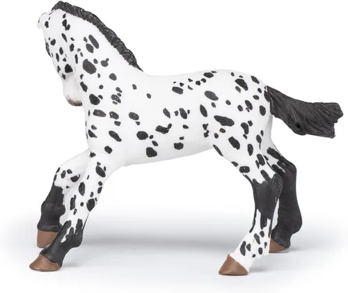 Miniatura 6 de Papo - Figura realista de potro negro Appaloosa - A partir de 3 años - Colección de caballos y ponis - Mundo ecuestre creativo - Juguete de idea