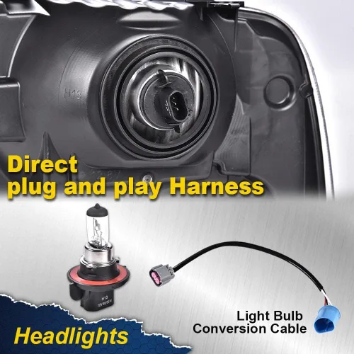 Miniatura 6 de CHEDA Conjunto de faros, compatible con Ford F250 F350 F450 F550 Super Duty 1999 2001 2002 2003 2004