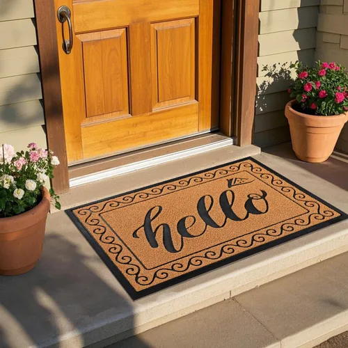 Miniatura 105 de Yimobra Tapete de Bienvenida, Tapetes Resistente y Robusto para Entrada de Casa Interior/Exterior, Felpudo de Puerta Delantera para Patio Exterior