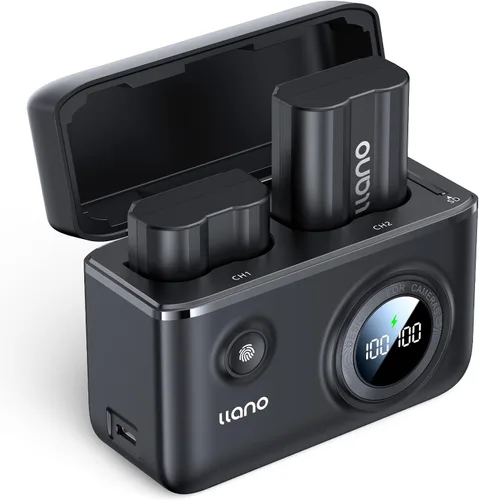 llano CS2 - Paquete de 2 baterías EN-EL15C y cargador USB dual rápido de 18 W para Nikon Z8, ZR, Zf, Z6III, D850, Z7II, Z6II, Z7, Z6, D7500, D750,
