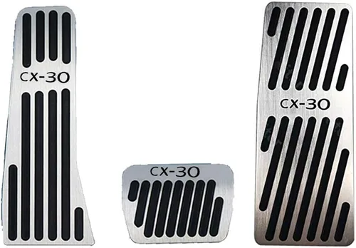Miniatura 12 de Great-luck Fundas de pedal de acelerador de gas de aleación de aluminio, antideslizantes, sin perforación, kit de accesorios de 2 piezas/juego Rojo