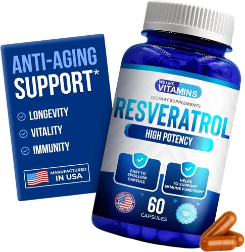 Miniatura 8 de We Like Vitamins Resveratrol 1000 mg por porción - 180 cápsulas vegetales fáciles de tragar - Suplemento de resveratrol natural 1000 mg - Suplemento