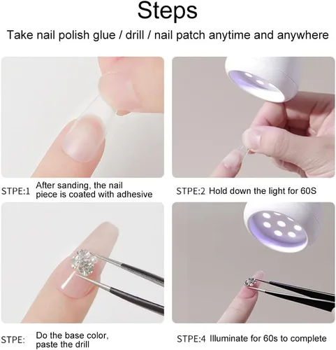 Miniatura 6 de Luz de escritorio LED UV de 36 W con caja de almacenamiento, luz de escritorio de cuello de cisne flexible con interruptor, luz de lámpara de curado