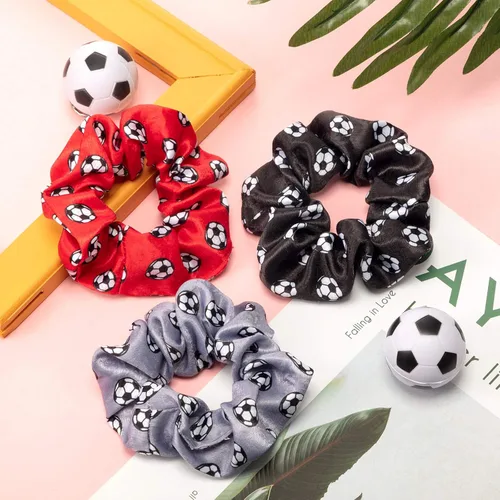Miniatura 6 de Syhood 16 coleteros para el pelo de fútbol 2026, bandas elásticas para el pelo de fútbol, bandas deportivas para coleta, accesorios de regalo