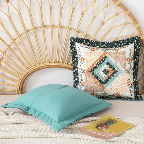 Miniatura 4 de BEDIFANY 2 fundas de almohada florales con relleno de algodón, fundas de cojín decorativas neutrales para sofá, dormitorio, sala de estar