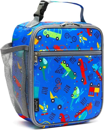 Miniatura 34 de FlowFly Lonchera para niños, bolsa suave aislada, mini hielera para el regreso a clases, kit de bolsa térmica para comidas, para niñas, niños, robot