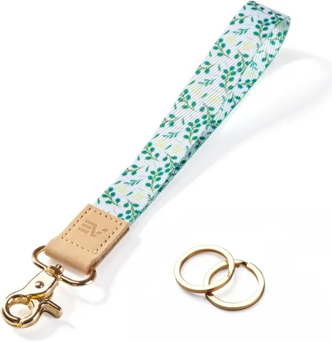Miniatura 9 de EcoVision - Llaveros lindos con correa para llaves, llavero de muñeca para mujer, correa de insignia con 2 argollas para llaves
