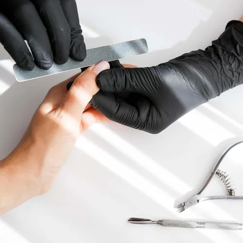 Miniatura 6 de ForPro Disposable Vinyl Gloves, Industrial Grade, Powder & Latex Free, Non-Sterile, Food Safe, 2.75 Mil Palm, 3.9 Mil Fingers Negro