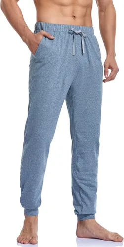 Miniatura 3 de COLORFULLEAF Pantalones de pijama para parejas para hombre y mujer pantalones de pijama de algodón pantalones de pijama para hombre pantalones