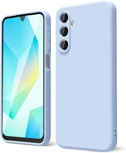 Miniatura 65 de oakxco Funda para teléfono Samsung Galaxy A12 con agarre de silicona líquida, linda delgada fina suave cubierta de gel de goma TPU lisa para mujeres