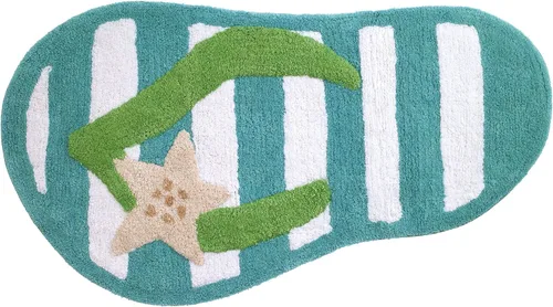 Avanti Linens - Alfombra de baño, alfombra de baño decorativa, decoración de baño inspirada en la playa (modo playa, 20 x 30 pulgadas)