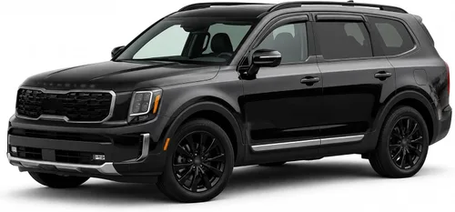 Miniatura 3 de Black Horse Off Road [BHOR] Protectores de lluvia / deflectores de viento compatibles con Kia Telluride Smoke 2020-2025 4 piezas - 144711