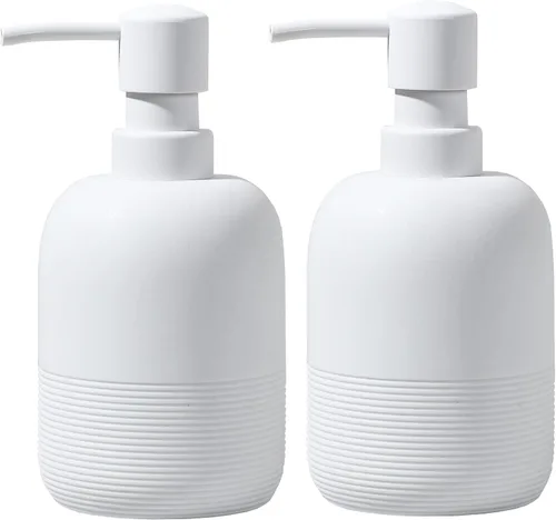 Miniatura 9 de Dispensador de Jabón GalDal Beige, Dispensador de Loción de Manos para Encimera de Baño, Dispensador de Jabón para Cocina.