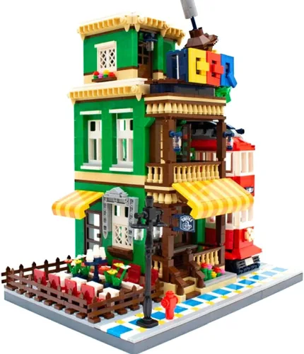 Miniatura 2 de General Jim's Modular City Creator Barbacoa Restaurante Arquitectura Bloques de Construcción Juego de Ladrillos Kit de Construcción - 1922pcs