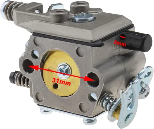 Miniatura 4 de SING F LTD Repuesto de carburador para motosierra 503281320 502100303 502100302 compatible con Husqvarna 40 45 240EPA 240R 245R 245R Kit de repuesto