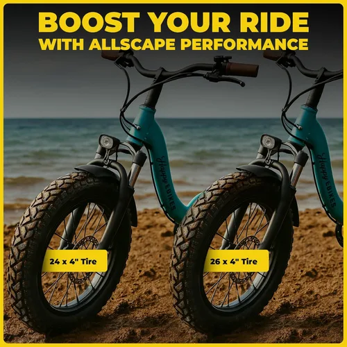 Miniatura 8 de HEB ALLSCAPE 20x4.0 26x4.0 24x4.0 20x3 inch E-Bike Fat Tire, Performance Puncture Resistant Heavy Duty for MTB, All Terrain Tread for Street and