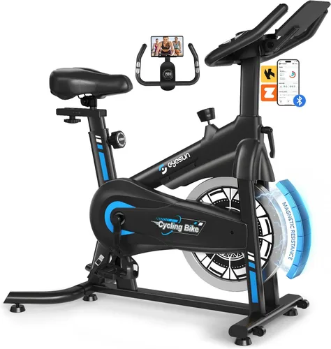 Miniatura 18 de Exercise Bikes for Home, Exercise Bike with Adjustable Friction, Brake Pad Resistance Silent Belt Drive, 330lbs Weight Capacity &Upgraded Version