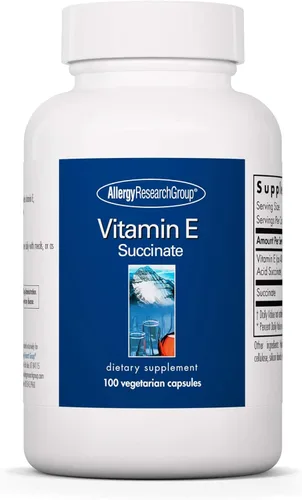 Allergy Research Group Succinato de Vitamina E 400 Iu 100 Cápsulas Vegetales