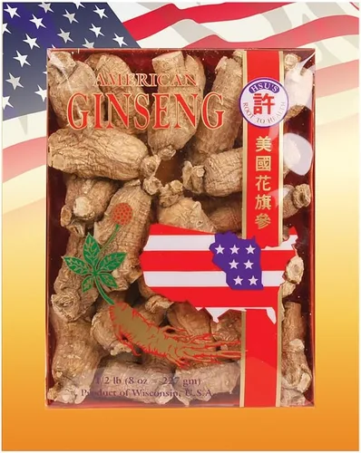 Miniatura 13 de Hsu's SKU 110-4 Corto extra grande Ginseng americano cultivado de Wisconsin directamente de jardines de ginseng Caja de 4 onzas, B005HSX9VM