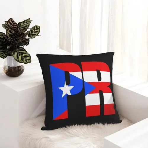 Miniatura 6 de Fundas de almohada con bandera puertorriqueña, fundas de almohada decorativas de 18 x 18 pulgadas, funda de almohada para decoración al aire libre