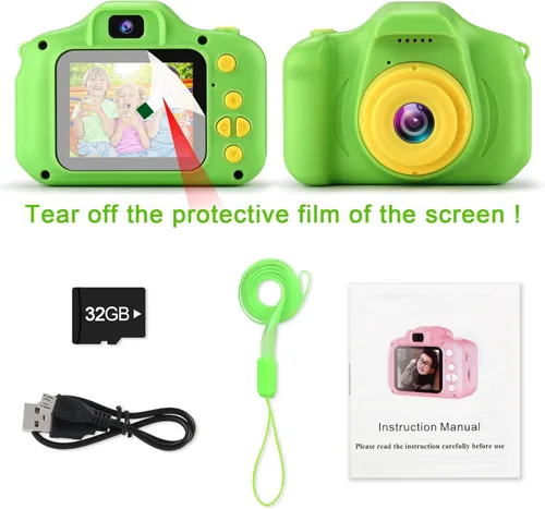 Miniatura 7 de GKTZ Juguetes para niñas de 3 a 8 años, cámara digital para niños, cámara de video para niños pequeños, videocámara para niños, regalos