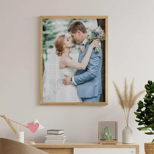 Miniatura 5 de Oznufi Kits de pintura de cuentas personalizadas para adultos, taladro completo, cuentas de fotos 5D personalizadas, imagen personalizada, regalos