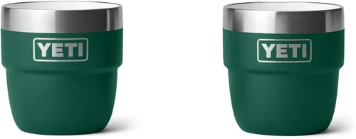 Miniatura 11 de YETI Rambler - Vaso apilable de 4 onzas, acero inoxidable, taza de café/espresso aislada al vacío, 2 unidades Azul marino