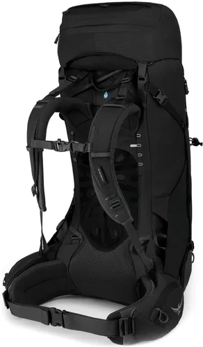 Miniatura 2 de Osprey Aether 55L Mochila de mochilero para hombre, color negro, pequeño/mediano