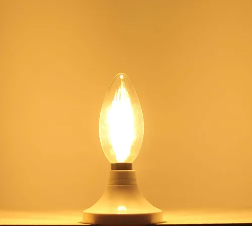 Miniatura 6 de Bombilla Edison de filamento LED de base europea E14, 2 W, blanco cálido, 2700 K, no regulable (paquete de 4)