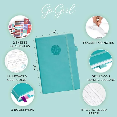 Miniatura 2 de GoGirl Agenda semanal – Planificador de trabajo y vida por hora con ranuras de tiempo – Organizador vertical para productividad diaria, A5