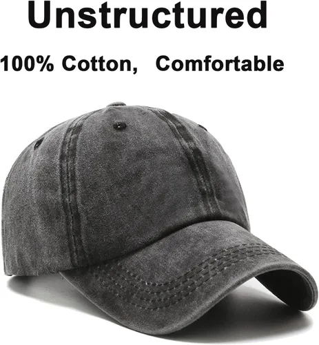 Miniatura 3 de NPJY Baseball Cap Golf Dad Hat Adjustable Original Classic Low Profile Cotton Hat Unconstructed Plain Cap Men Women