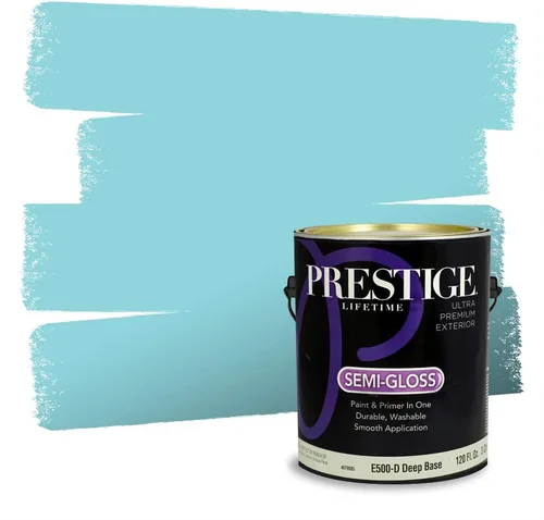 Miniatura 530 de Pintura Exterior + imprimación PRESTIGE, todo-en-uno, 1 galón, acabado mate, color comparable al Valspar* Royal Gray* VS151-Gris real