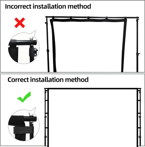Miniatura 5 de Pantalla de Proyector y Soportes, Pantallas de Proyección Grandes Mejoradas Fáciles de Configurar 102H''*104W'' 16:9 Perfectance para Presentaciones