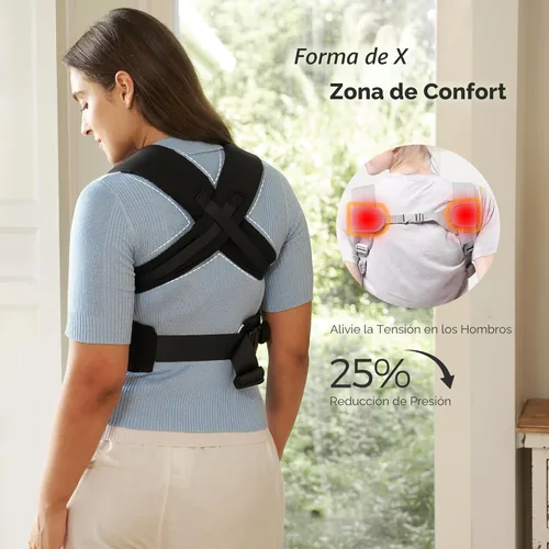Miniatura 5 de Momcozy WeeSnug- Portabebés para recién nacidos, ligero y acogedor, cómodo para 7-25 libras, soporte ergonómico de espalda cruzada, sin esfuerzo