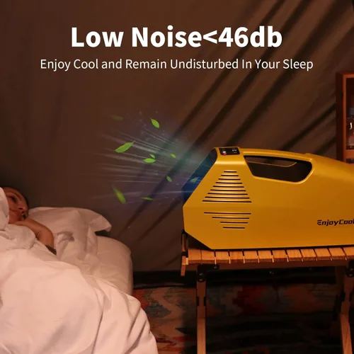 Miniatura 5 de Aire acondicionado portátil, bajo consumo de energía de 220 W, 24 V CC, aire acondicionado de tienda de campaña 2380BTU, CA de enfriamiento rápido