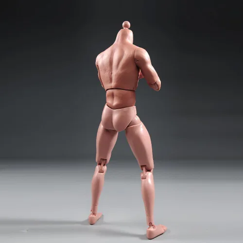 Miniatura 8 de Cuerpo masculino de escala 1/6, figura desnuda muscular flexible de 12 pulgadas, modelo de cabeza esculpida para colección de juguetes calientes