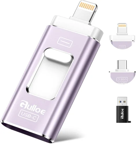 Miniatura 9 de Gulloe Unidad flash de doble interfaz de 256 GB para almacenamiento de teléfono, fotos, videos, respaldo USB de teléfono, tarjeta de memoria externa